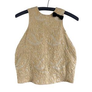Right Bank Babies Vintage Silk Brocade Shift Dress